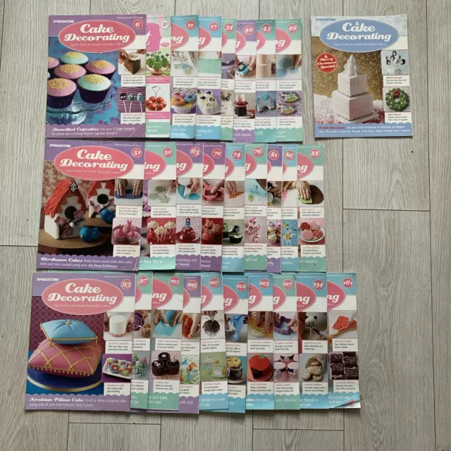 deagostini cake decorating magazine bundle + Disney cakes & Sweets + Some..Sweet