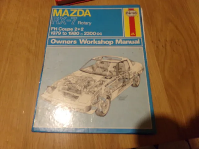 Haynes Mazda RX-7 Manual Number 460 workshop Garage 79-80 rotary repair