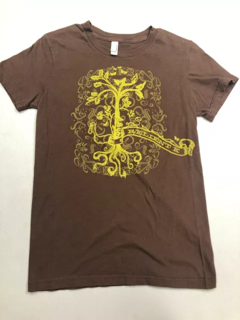 Relient K Women's Girl's Size L Large Brown T Shirt 00s Pop Punk Vtg Band Tee