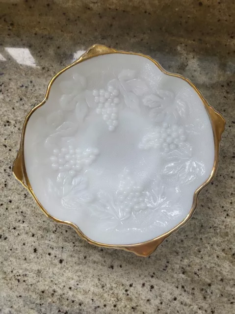 Vintage Milk Glass Fruit Platter/ Dish