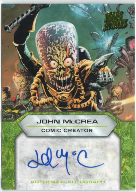 Mars Attacks Invasion Topps 2013 Auto Autograph Card John McCrea Comic Creator