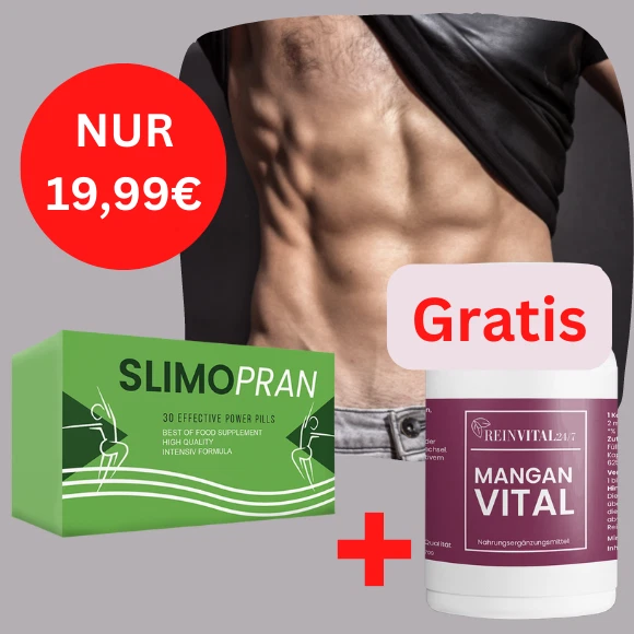 30X SLIMOPRAN +30X MANGAN GRATIS Wunschgewicht 100% natürlich hochdosiert Kapsel