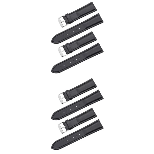 4 Pcs Wrist Strap Man Watch Straps Classic Leather Wrist Belt