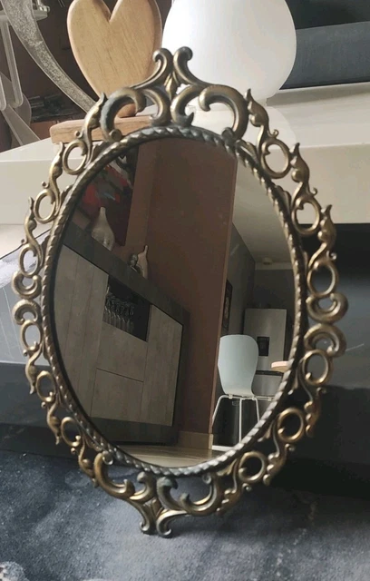 ANCIEN MIROIR PIVOTANT sur pied - Laiton - SANS MIROIR EUR 39,95 - FR