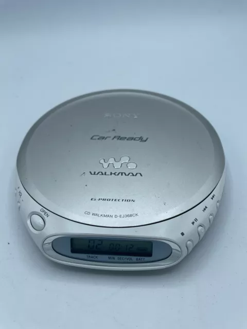 Sony CD Walkman Portable CD Player D-EJ368CK G-Protection Tested + Extra Item