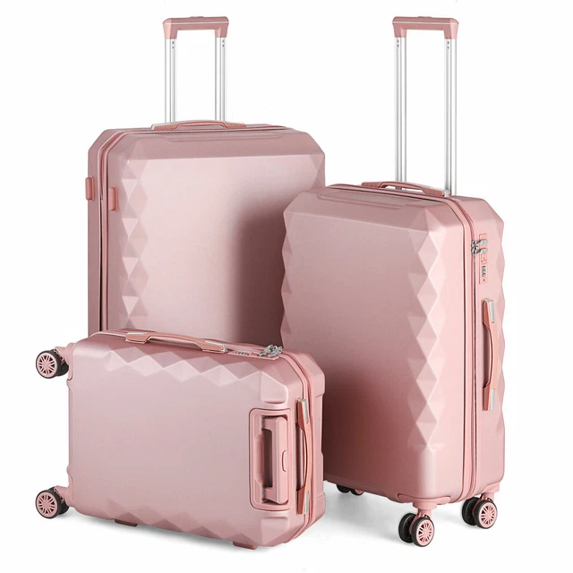 Luggage 3 Piece Set Suitcase Carry On Spinner Hardshell Lightweight TSA Lock