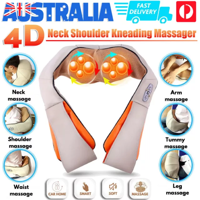 Shiatsu &Vibration Massage Infrared Heating Cushion Body Massager Neck Shoulder