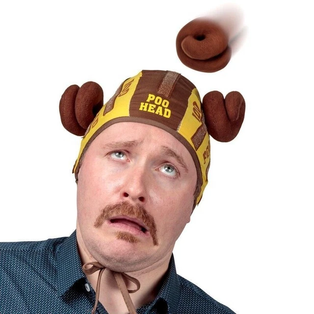PASS THE POOP Tossing Game Poo Fart Head Hat GaG Joke Funny Novelty