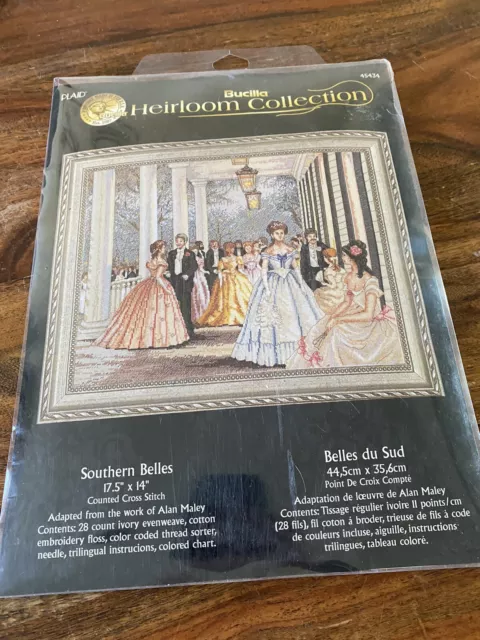 Bucilla Heirloom Collection Cross Stitch Set Southern Belles New