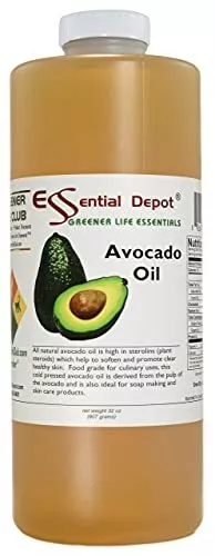 Essential Depot Avocado Oil - 1 Quart - 32 oz - Food Grade - safety sealed HDPE