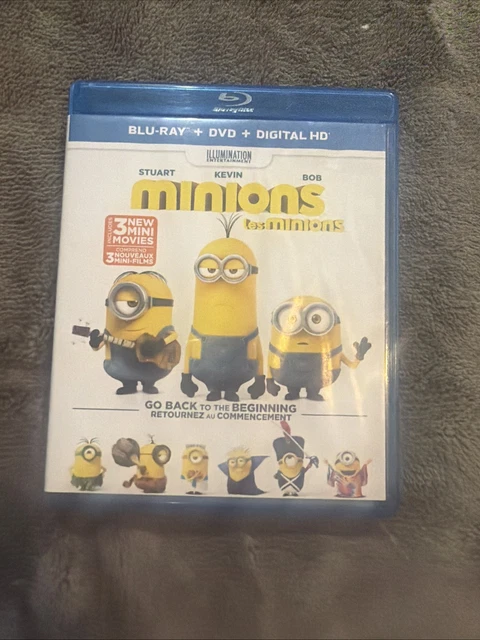 MINIONS (INCLUDES 3-MINI Movies) (Blu-ray + DVD) - DVD - Very Good ...