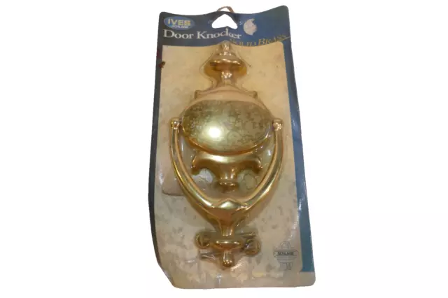 Ives Schlage Federal Style Solid Brass Door Knocker Large 9 x 4 NEW