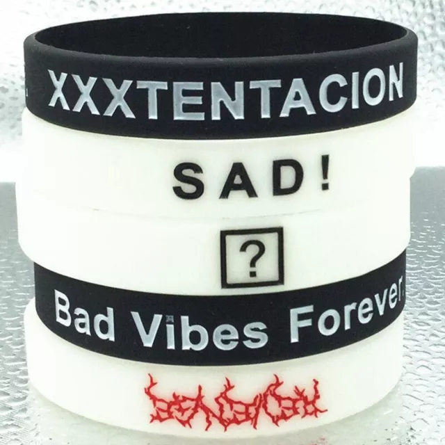 XXXTENTACION SILICONE WRISTBAND Bracelets Jahseh Dwayne Onfroy Hip