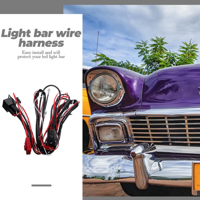 Kit De Câblage Complet Pour Barre Lumineuse LED Voiture – Avec Interrupteur Et Faisceau
