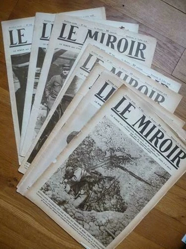 lot 8 revues Le Miroir 1918 dont numéro du 10 novembre Grande Guerre 14-18