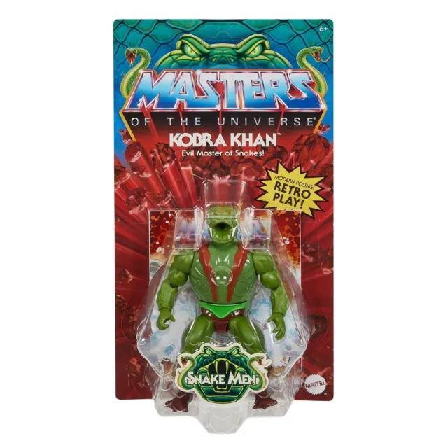 Masters of the Universe Origins KOBRA KHAN Figure 2022 Mattel Snake Men MOTU