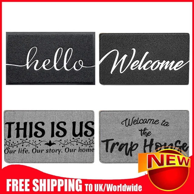 30x17.5inch Entering Door Welcome Mat Stain Resistant Non Slip Pads for Outdoor