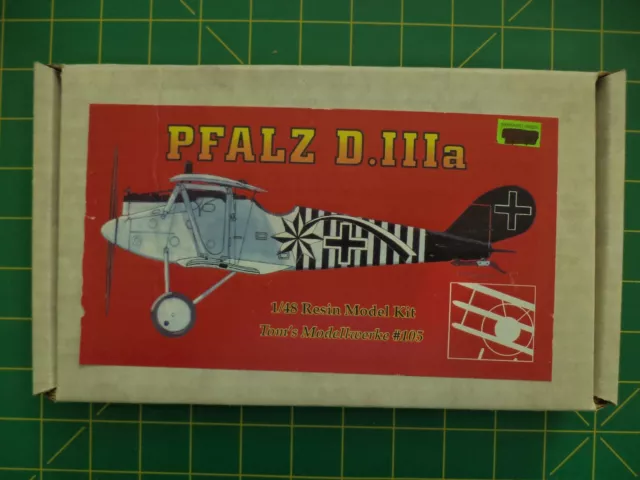 RARE, NEW PFALZ D.IIIa WWI German Fighter - Tom's Kit # 105 1:48 scale ...