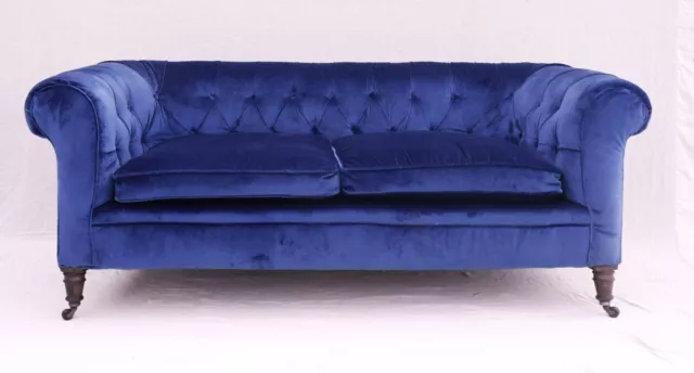 VICTORIAN EDWARDIAN CHESTERFIELD SOFA c1890