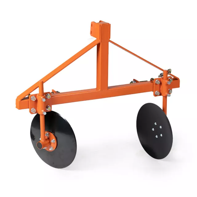 Titan Attachments Orange 48" Adjustable Disc Bedder, Category 1, 3 Point QH1