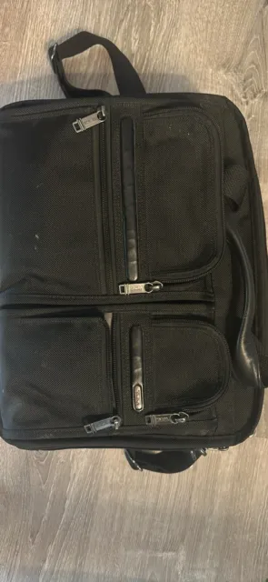 Tumi T PASS Alpha extender Organizer Laptop briefcase Nylon Shoulder Bag