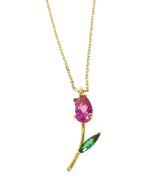Kate Spa de New York ◆Necklace / Flower / Gold / Top Available / Women's