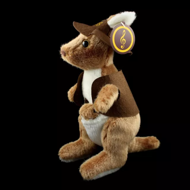 Kangaroo Stuffed Soft Plush Toy Australian Waltzing Matilda Sound Fauna Souvenir