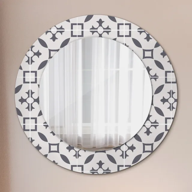 Pared Espejo Con Marco De Cristal De Color Para Baño Salón azulejos antiguos