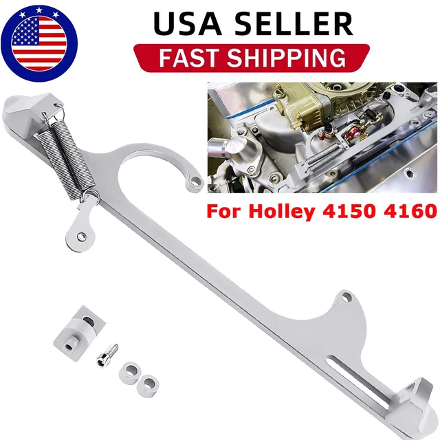 Billet Aluminum Throttle Cable Bracket for Holley 4150 4160 Series Compatible with Ford Throttle Systems from Body Kits - price 72.43