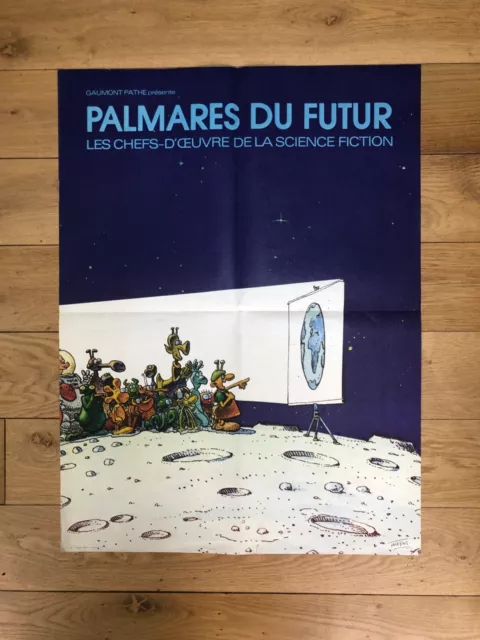 MOEBIUS / GIRAUD RARE AFFICHE 80 x 60 PALMARÈS DU FUTUR 1975 Assez bon état 2