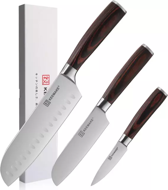 KEEMAKE Kitchen Knife Set German Stainless Steel Sharp Chef Knife Meat Slicer
