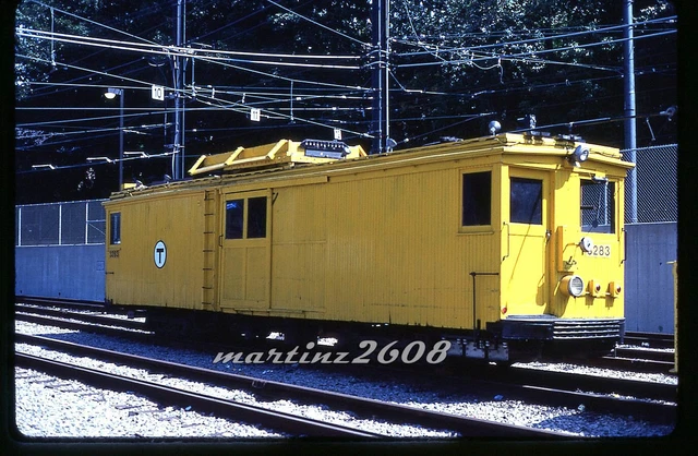 (Db) Orig. Traction/Trolley Slide Mbta (Boston, Ma) 3283 Wire Car