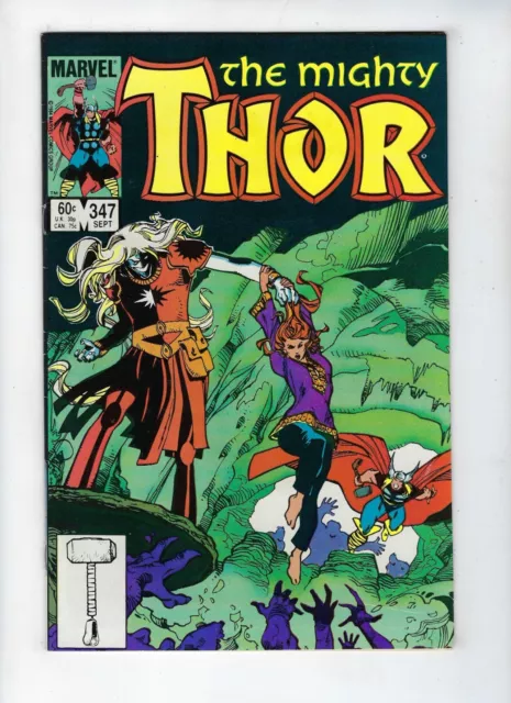 Thor # 347 Dark Elves appearance Walter Simonson story/art Sept 1984 VF