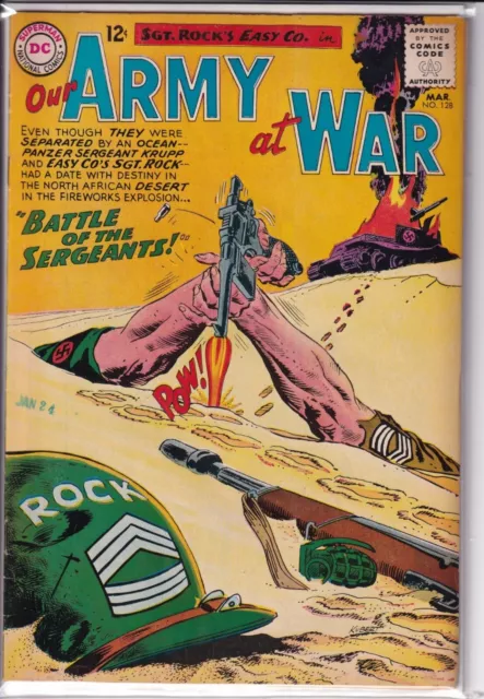 37122: DC Comics OUR ARMY AT WAR #128 Fine Plus Grade