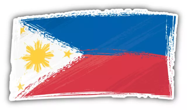 Philippines Grunge Flag Car Bumper Sticker Decal