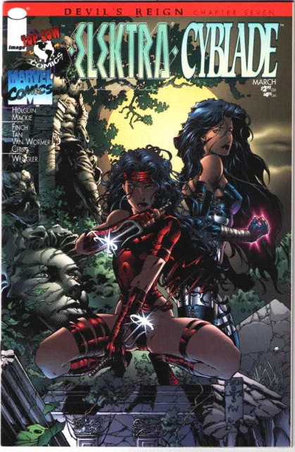 Elektra Cyblade #1 (Top Cow/Marvel 1997) Premier Issue Devil's Reign Part Seven!