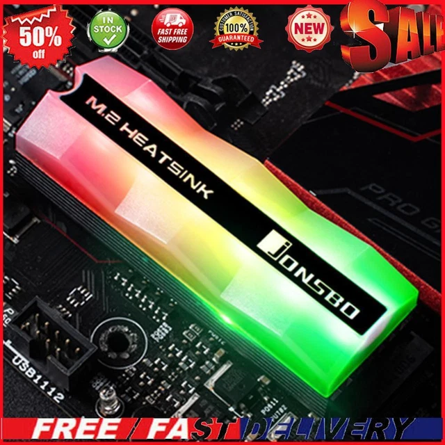 JONSBO M.22 ARGB Desktop PC M.2 SSD Heatsink Solid State Drive Cooler