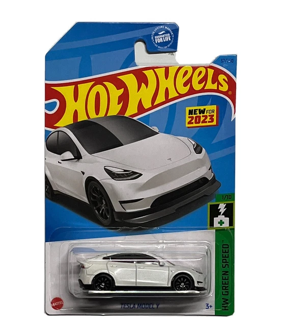 2023 TESLA MODEL Y White Pearl New 2023 Hot Wheels 37 250 HW Green 
