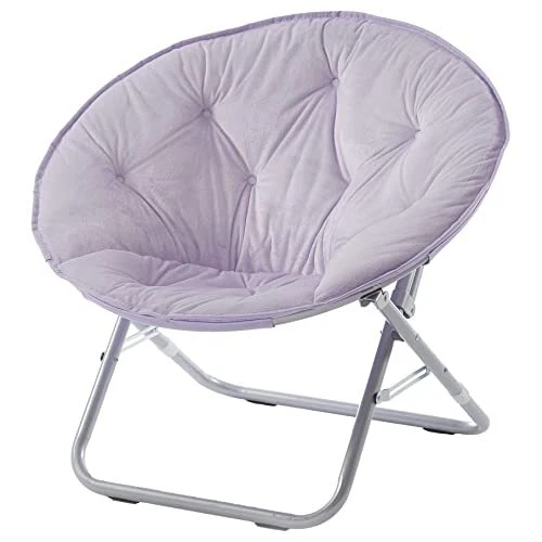 Micromink Foldable Saucer Chair, Lavender