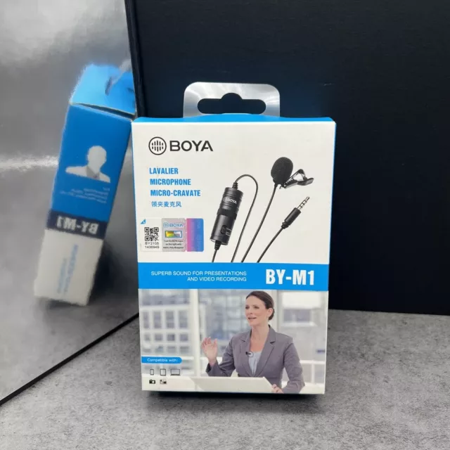 BOYA Omnidirectional Lavalier Lapel Microphone By-M1 Condenser Micfor Smartphone