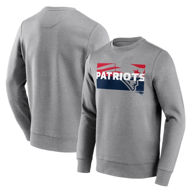 Felpa New England Patriots (taglia XL) uomo NFL quadrata fuori top - Nuova