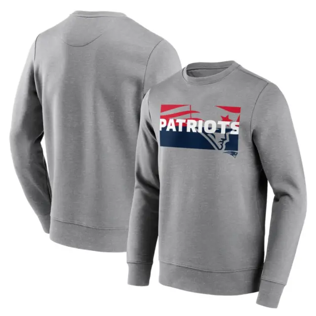 New England Patriots Sweatshirt (Size XL) Men's NFL Square Off Top - New