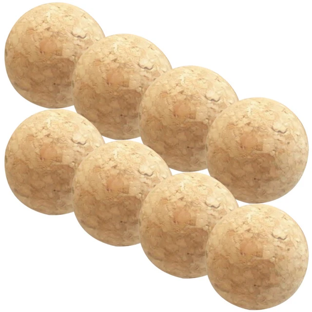 8 piezas bolas de madera intercambiables bolas de futbolín portátiles pequeñas bolas de corcho grito