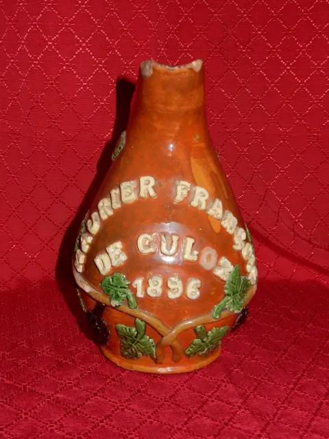 Pichet parlant - Tara poterie savoyarde - 1896 - Pièce personnalisée unique