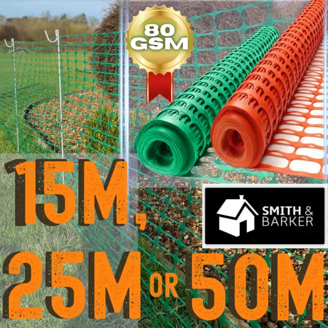 Barrier Fencing Mesh Garden Plastic Fence Pins Temporary