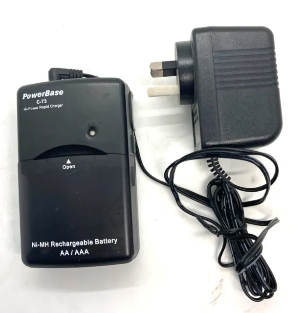 Powerbase Rapid Battery Charger AA AAA NiMH Model C-T3
