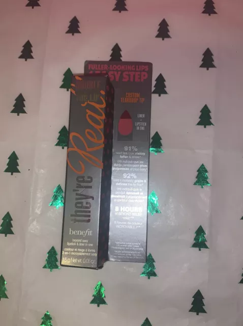 Benefit Cosmetics Theyre Real Double The Lip Pink Thrills ( Damaged Box)0.05OZ