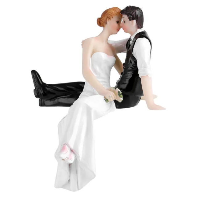Couple Bride&Groom Figurine En Résine Pour Gâteau De Mariage Décoration Amusante