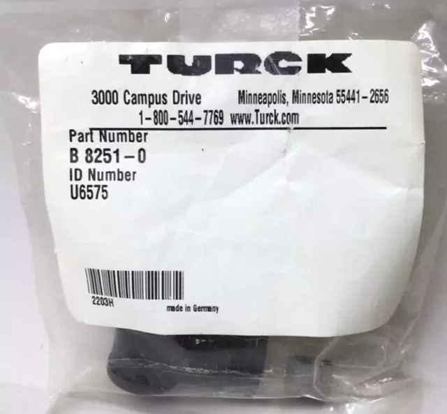 Turck B 8251-0 Connector 5 Pin B82510 U6575