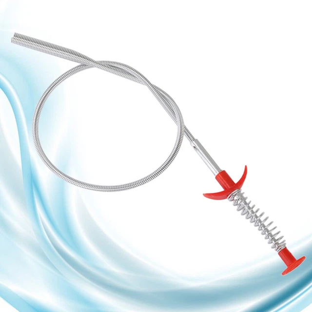 Strumento di dragaggio tubi 85 cm pieghevole detergente scarico flessibile bastoncini rimozione zoccoli